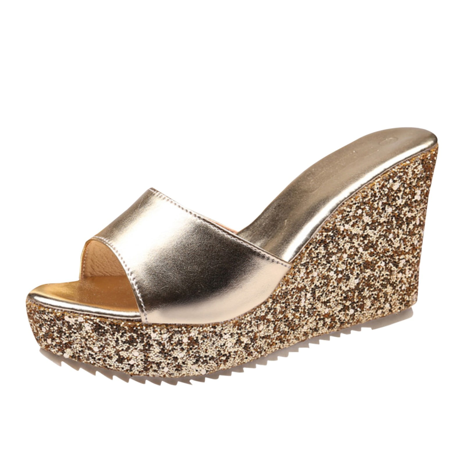 Trendy 2024 Heeled Sandals for Women Summer Thick Sole Spring Wedge Y2K