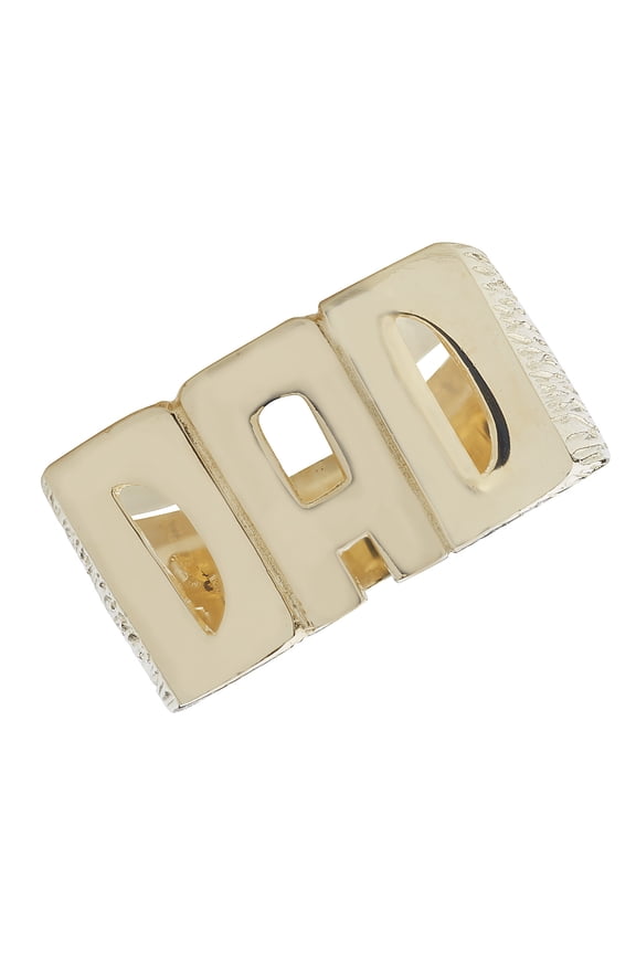 Trendy 9k Gold Men Dad Ring