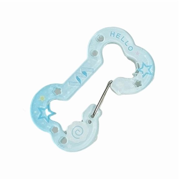 Trendy Acrylic Bone Shape Keychain For Women Lightweight Hollow out Design Perfect For Bag Charms And Home Decorations