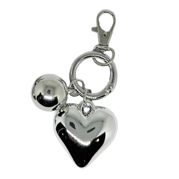 Trendy Alloy Keychain Big Heart Pendant Key Rings Jewelry Bags Phone Accessory