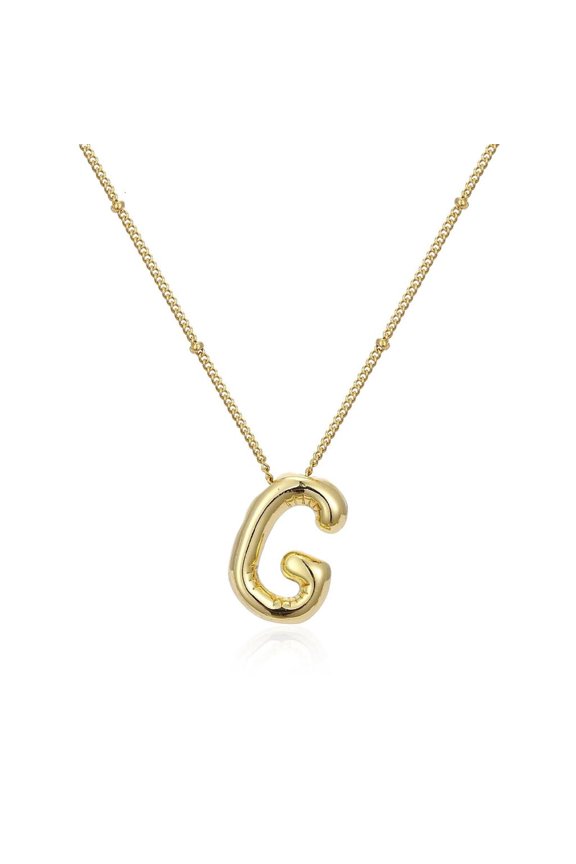 Trendy Alloy Letter Pendant Necklace Comfortable Wear Necklace Stylish Neck Jewelry Suitable for Various Occasions
