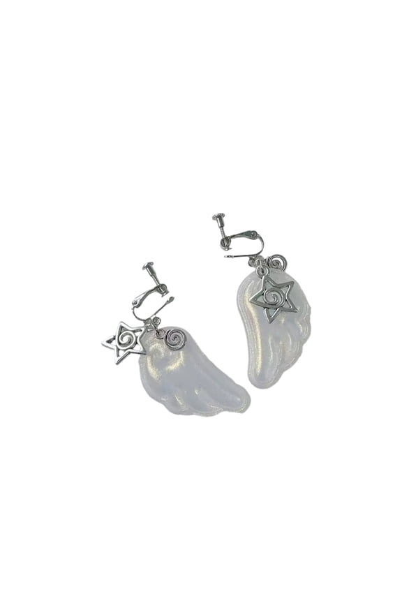 Trendy Alloy Wing Earrings For Daily Wear And Special Occasions Comfortable Fashion Accessories For Her