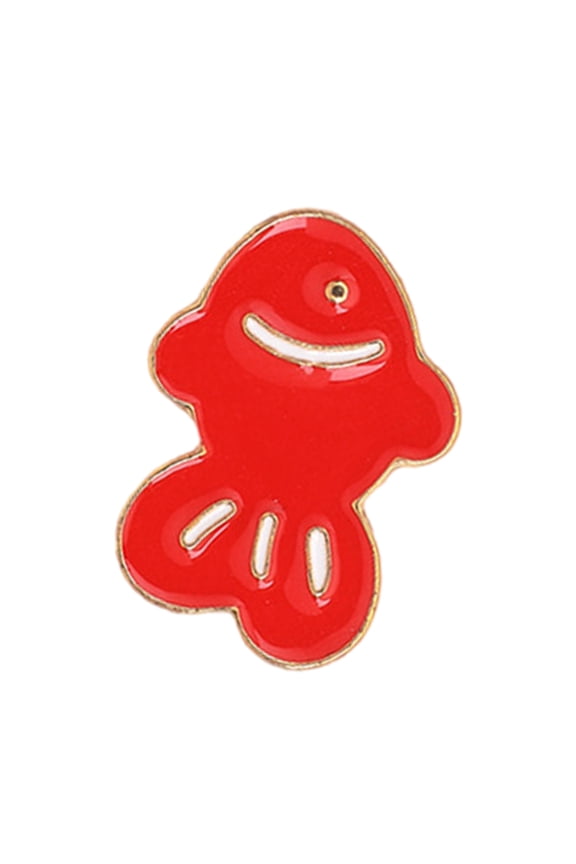 Trendy Aquatic Pin Gold Silver Plated Alloy Craft Lightweight Lapel Badge Versatile Fish Accessory for Outfits