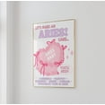 thumbnail image 1 of Trendy Aries Cake Wall Print Cake Boho Gift Teen Girl Bedroom Prints Hot Pink Poster College Dorm Decor Preppy Girly Art Wall Art, Modern Wall Decor, 24x36 UNFRAMED, 1 of 2