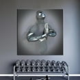 thumbnail image 1 of Trendy Art Canvas, Modern Art, Man Wall Decor, 3d Metallic Canvas, Abstract Art, 3d Poster, 3d Human Canvas Art, Silver Art, Canvas Wall Decor - Black Framed, 1 of 5