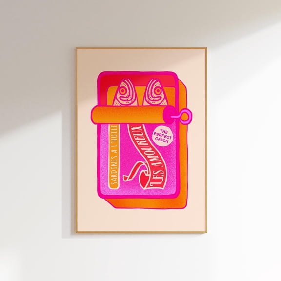 Trendy Art Print Aesthetics Posters Dopamine Decor Maximalist Couple Wall Decor, Unframed Paper Poster 8x10in