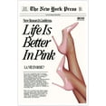 thumbnail image 1 of Trendy Baby Pink Newspaper Wall Art Life Is Better in Pink Posters 70s The New York Press Poster Prints Preppy Hot Girly Wall Decor for Cool Girl Room Dorm 12x16in Unframed, 1 of 14