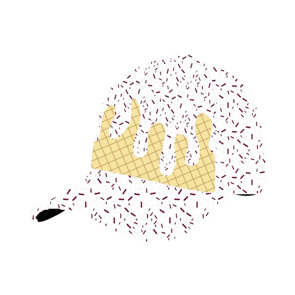 Trendy Baseball Caps For Men Women Unisex Soft Comfortable Adjustable Ice Print Casual Sun Hat Outdoor Sports White