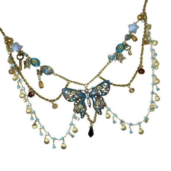 Trendy Belly Jewelry With Sparkling Zircon Rhinestones Butterfly Charm For Crop Tops Skirts Stylish Looks