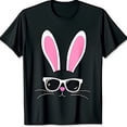 thumbnail image 1 of Trendy Black T-Shirt with Playful Graphic & Cool Sunglasses Design, 1 of 5