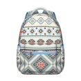 thumbnail image 1 of Trendy Boho Backpack for Women - Tribal Print, 17 Inch Laptop Sleeve, Roomy College Daypack, Perfect for Dorm to Library Commute, 1 of 6