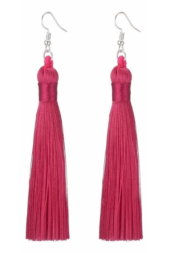 Trendy Boho Drop Tassel Women Earrings Long Fringe Dangle Earings