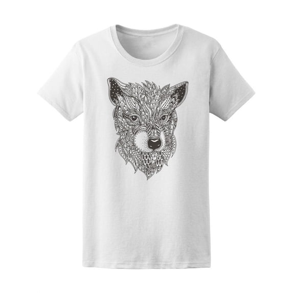 Trendy Boho Ethnic Zen Dog T-Shirt Women -Image by Shutterstock, Female XX-Large