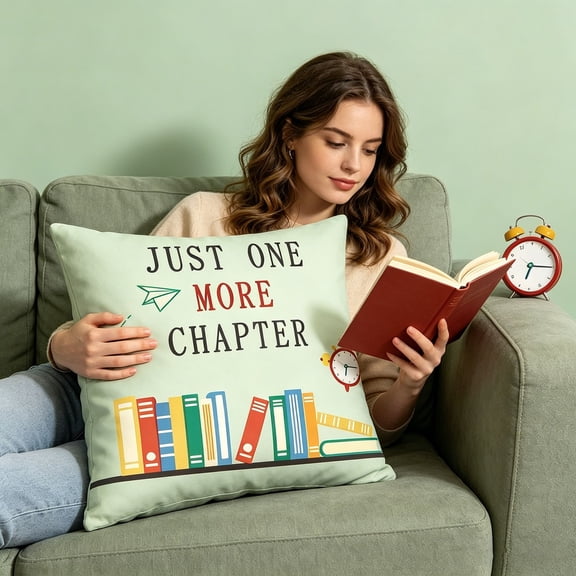 Trendy Book Pillow, Fun Pencil Pillow, Letter Print Campus Themed Decorative Cushion Cover For Sofa Study Room Living Space