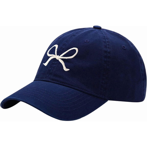 Trendy Bow-Tie Baseball Cap for Women and Men Trucker Hats Y2k Adjustable Fashion Sun Hat with Visor for Hiking & Travel