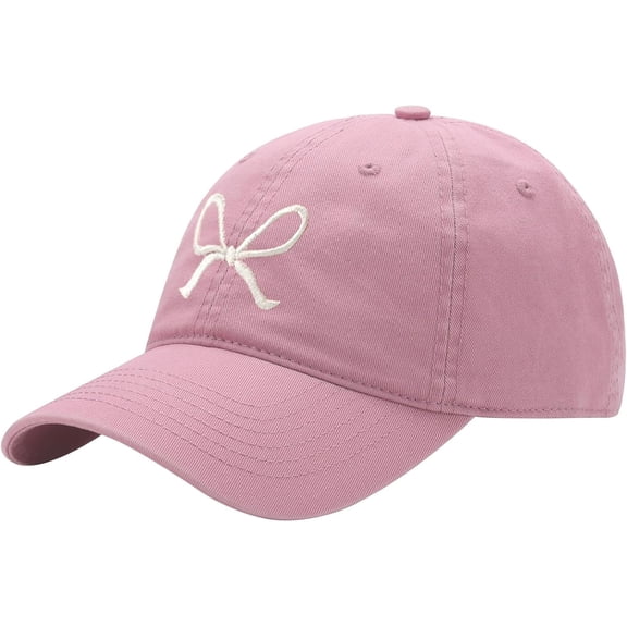 Trendy Bow-Tie Baseball Cap for Women and Men Trucker Hats Y2k Adjustable Fashion Sun Hat with Visor for Hiking & Travel