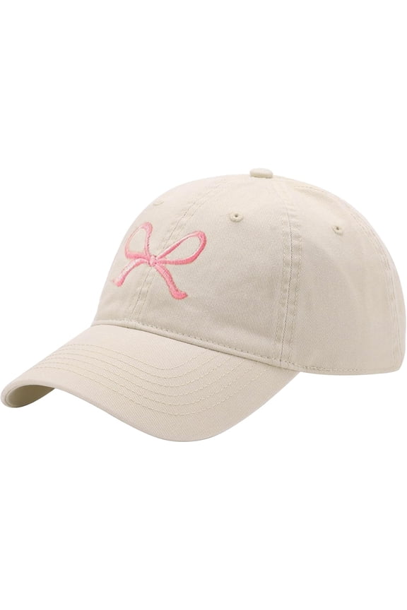 Trendy Bow-Tie Baseball Cap for Women and Men Trucker Hats Y2k Adjustable Fashion Sun Hat with Visor for Hiking & Travel