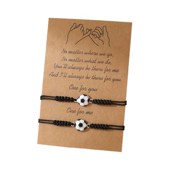 Trendy Braided Soccer Bracelets for Couples and Friend Celebrate Your Bond