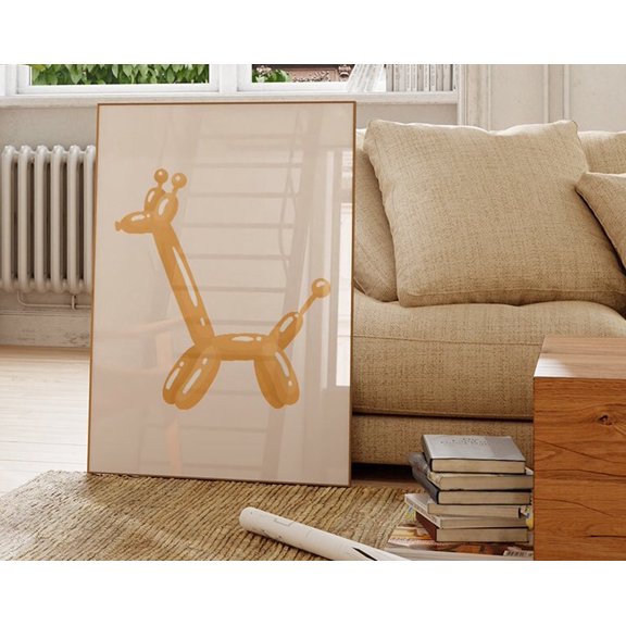 Trendy Bubble Balloon Animals! Boho Style, Minimalist Modern Art, Boho & Minimalist Decor, File Wall Art, Modern Wall Decor, 8x12 UNFRAMED