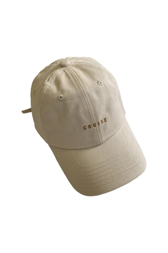 Trendy CRUISE Baseball Hat With Embroidery Adjustable Strap Design Lightweight Polyester Unisex Sun Protections