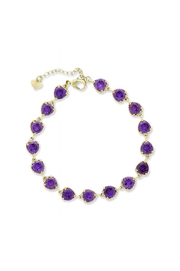 Trendy CZ Stones Adjustable Anklet For Women,8"+2" Inch Adjustable Size.