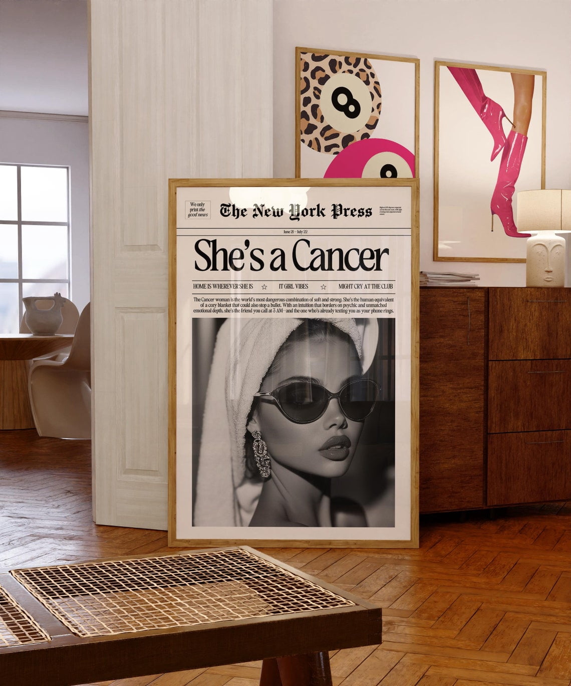 Trendy Cancer Girly Astrology Cute Newspaper Magazine New York Fashion ...