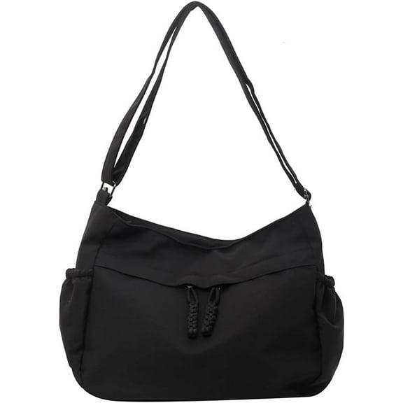 Trendy Canvas Crossbody Bags For Women Crescent Bag for Daily Use Travel Womens Sling Purse Large Tote Handbag College