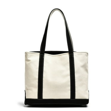 Trendy Canvas Tote Bag Shoulder Bag Large Capacity Handbag for Travel and Gifts