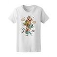 thumbnail image 1 of Trendy Cartoon Cats Playing T-Shirt Women -Image by Shutterstock, Female Medium, 1 of 2