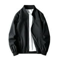 thumbnail image 1 of Trendy Casual Slim Fashion Zipper Men Coats Jacket Tops Autumn Winter Clothes, 1 of 3