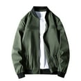 thumbnail image 1 of Trendy Casual Slim Fashion Zipper Men Coats Jacket Tops Casual Overcoat, 1 of 3