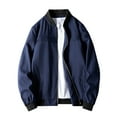 thumbnail image 1 of Trendy Casual Slim Fashion Zipper Men Coats Jacket Tops Comfy Outerwear, 1 of 3