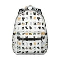 thumbnail image 1 of Trendy Cat Design Backpack for Women & Teens - Spacious Waterproof School Bag for Work & Travel - Lightweight Laptop Backpack with Organizer Pockets - Fun Floral Cat Pattern, 1 of 6