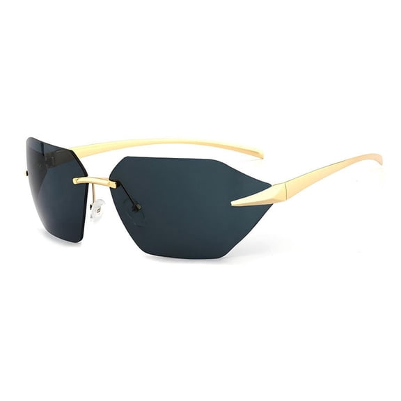 Trendy Cat Eye Sunglasses For Women With Metal Frame And PC Lenses UV Protection Fashion Glasses