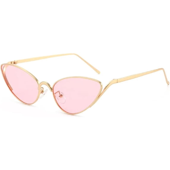 Trendy Cat Eye Sunglasses Sleek Metal Frame Perfect for Daily Wear-USA