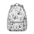 thumbnail image 1 of Trendy Cat Themed Backpack for Women & Teens - Waterproof School Bag for Work & Travel - Lightweight Laptop Backpack with Organizer Pockets - Adorable Floral Cat Design, 1 of 6