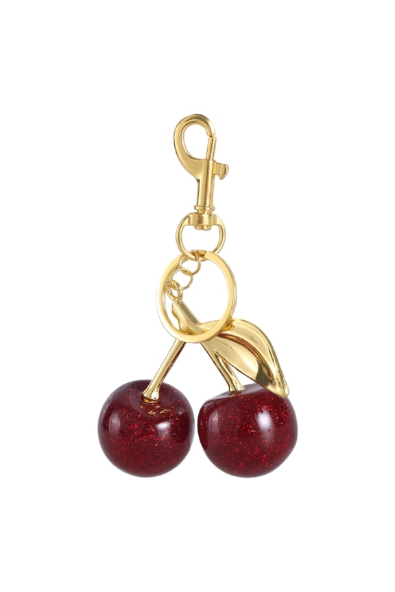 Trendy Cherry Charm Accessory Women's Bag or Keychain Pendant Cherry Adornment Individualized Bag Decoration for Women