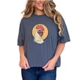 thumbnail image 1 of Trendy Chicken Print T-Shirt, Unique Animal Graphic Tee, Cool Hen Art Design Shirt, Funny Poultry Lover Gift, Farmhouse Style Clothing, Denim Comfort Colors T-Shirt, Small, 1 of 1
