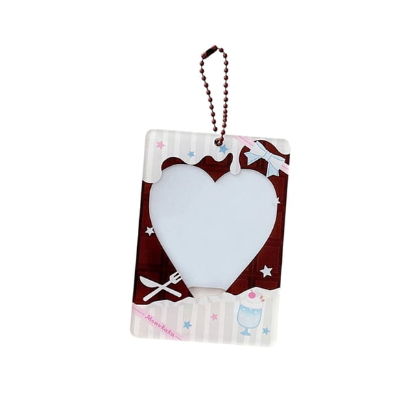 Trendy Chocolate Design Mini Card Sleeve Acrylic Kpop Fan Gift For Girls