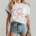 thumbnail image 1 of Trendy Christian Shirt, Bible Verse Tshirt, Daughter Of The King, Coquette Aesthetic, Women'S Faith Apparelnage Girl Gift, Church Tee, 1 of 4