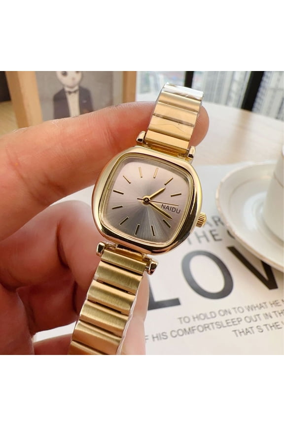 Trendy College Style Watch for Female Students Korean Version Simple Elegant Small Dial Square Ladies Versatile Wristwatch Wholesale Factory