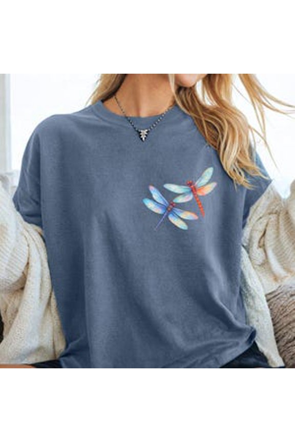 Trendy Comfort Dragon Fly Shirt, Cottagecore Dragon Fly Tee, Insect Lover Gift, Aesthetic Dragon Fly Sweatshirt, Boho Dragon Fly Shirt