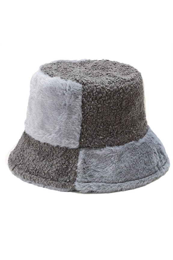 Trendy Contrast Color Stitching Fisherman Hat Korean Version Basin Hat Outdoor