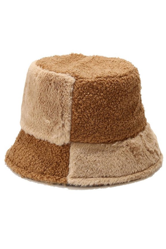 Trendy Contrast Color Stitching Fisherman Hat Korean Version Basin Hat Outdoor