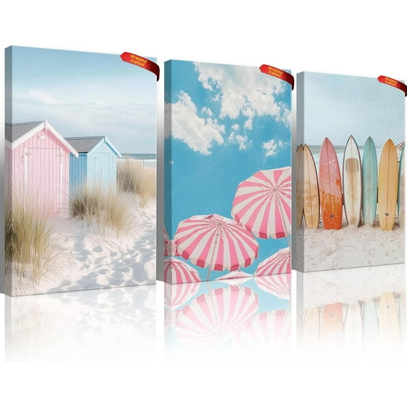 Trendy Coquette Blue Bows Print Wall Art Canvas Poster Coastal Cowgirl Western Preppy Dorm Room Decor Aesthetic(Only canvas)