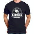 thumbnail image 1 of Trendy Cotton Short Sleeve T-Shirt with Bold 'If The K-Drama' Text & Circular Design for K-Drama & Korean Music Fans, 1 of 5