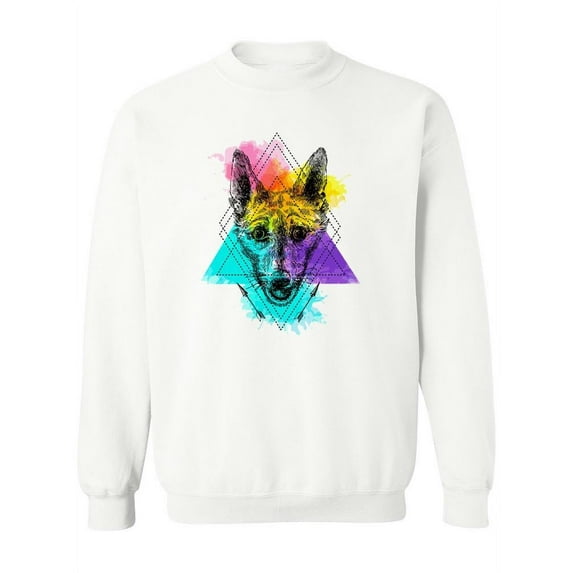 Trendy Coyote Design. Sweatshirt Women -Image by Shutterstock, Female x-Large