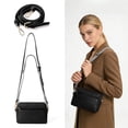 thumbnail image 1 of Trendy Crossbody Bags for Women, Small Shoulder Bag Messenger Bag Cross Body Travel Purse Handbag Wallet with Adjustable Strap, PU Leather, Black, 1 of 7