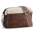 thumbnail image 1 of Trendy Crossbody Bags for Women, Small Shoulder Bag Messenger Bag Cross Body Travel Purse Handbag Wallet with Adjustable Strap, PU Leather, Brown, 1 of 7
