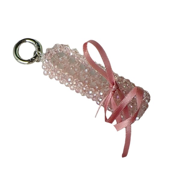 Trendy Crystal Shoe Keychain Portable Women Key Organizer Purse Hanging Ornament